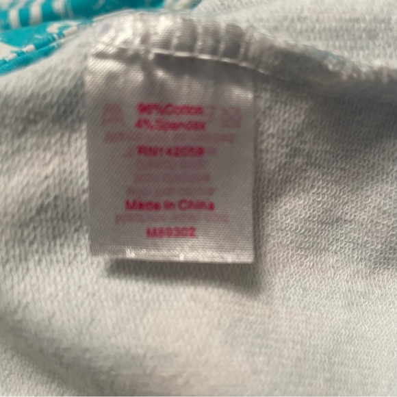 EUC - Macbeth Collection Hooded Tunic Swim Cover Up in Aqua/White - Small - Picture 6 of 7